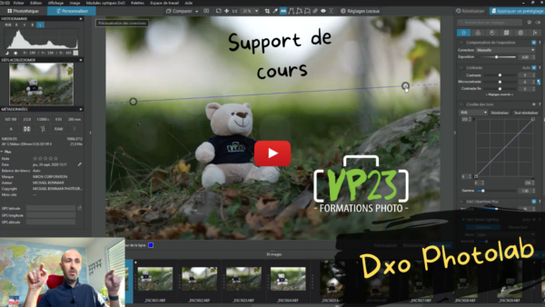 Support de cours Dxo Photolab - Vidéo YouTube