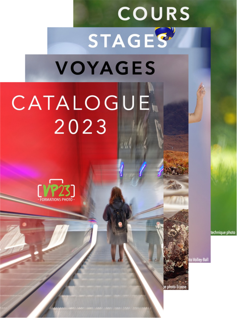 Catalogue VP23 formations photo 2023 - Cours photo - Stage photo - Voyage photo